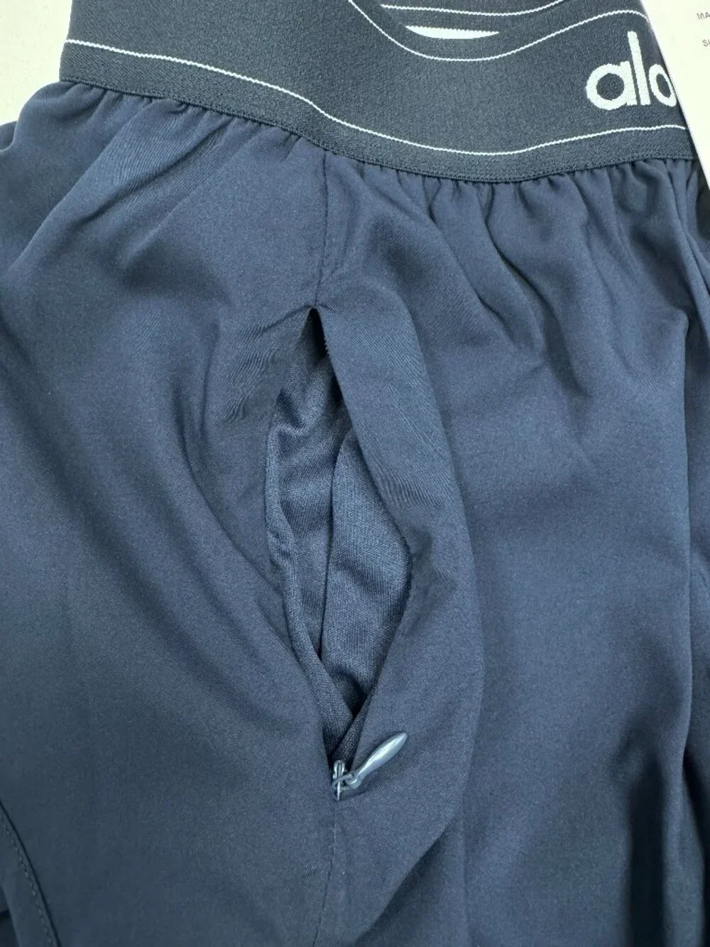 (NWT) 🏃 Alo Yoga Match Point Short Navy Blue Tennis Shorts Athletic Activewear - Picture 7 of 10